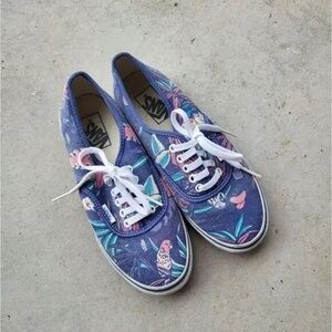 Vans Blue Floral Women's Sneakers